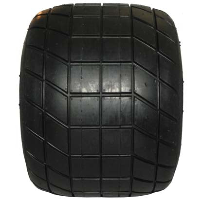 TX33 11.5x950x6 black slick go-kart tire profile view