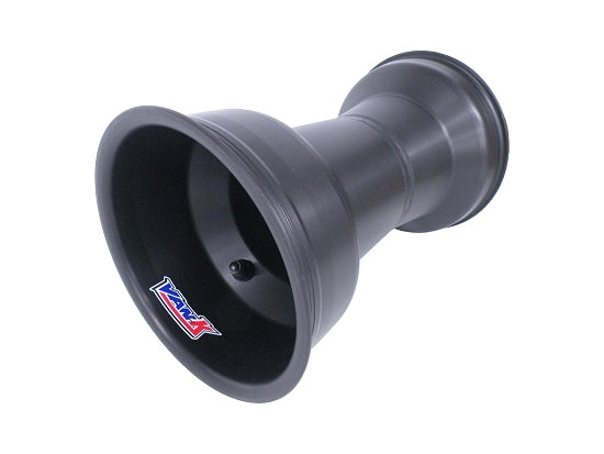 Van-K SELECT 10.50 x 6 Black Spun Aluminum Kart Wheel with 4.0 Backspace