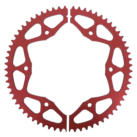 Red WMS Standard #35 53T sprocket from Williams Racing Products for go-kart racing