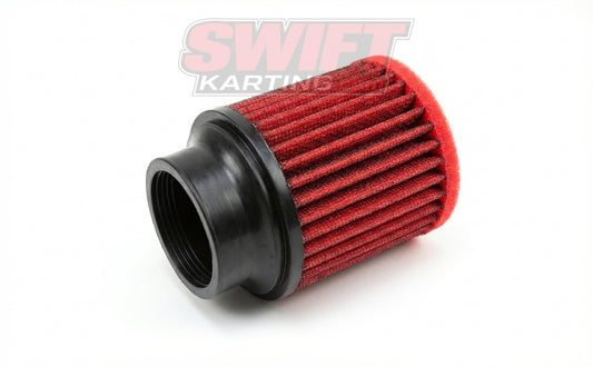 4-Inch Red Uni-Filter for Kart Air Box Systems by Uni Filters - karting parts