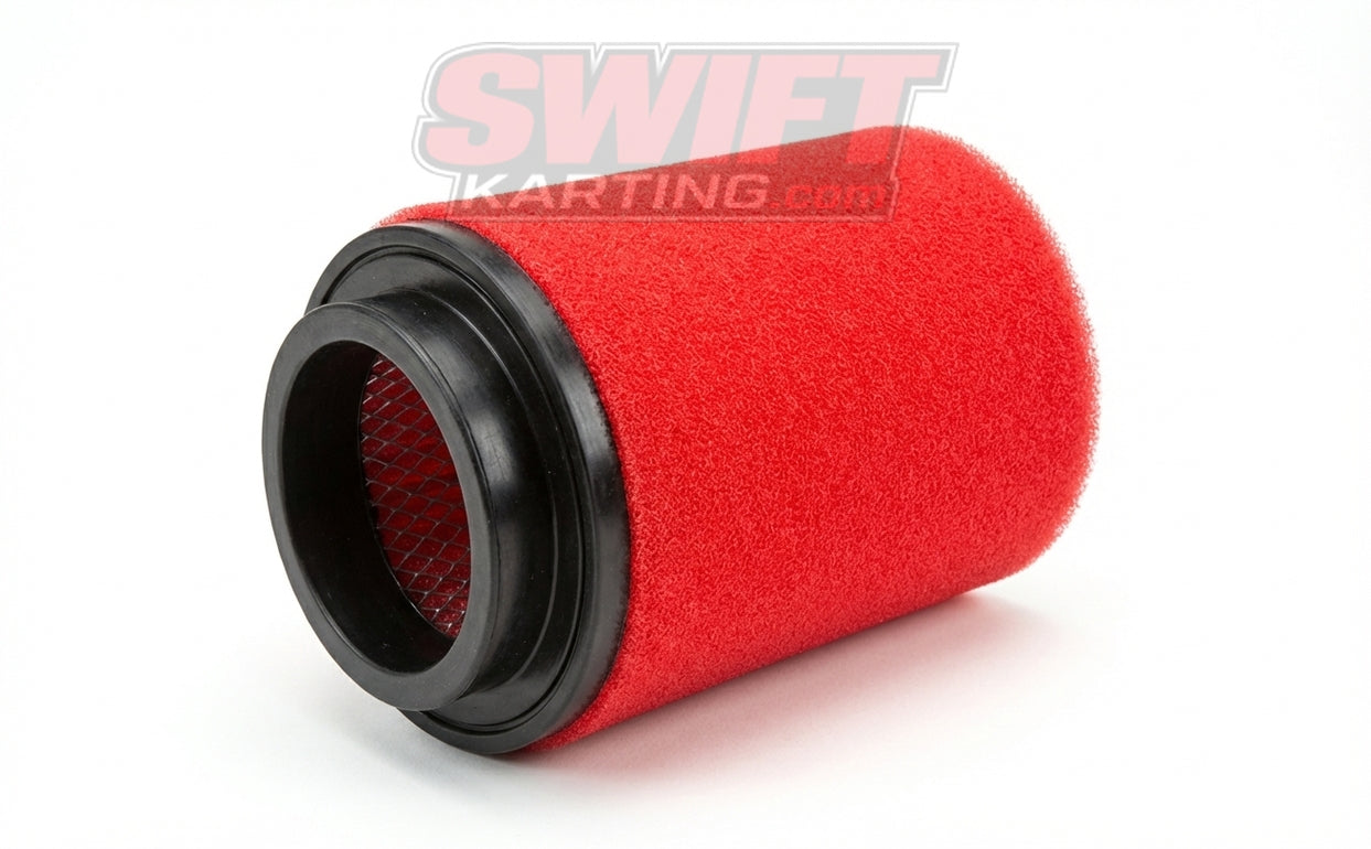 4-Inch Red Uni-Filter for Kart Air Box Systems by Uni Filters - karting parts