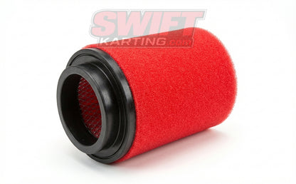 4-Inch Red Uni-Filter for Kart Air Box Systems by Uni Filters - karting parts