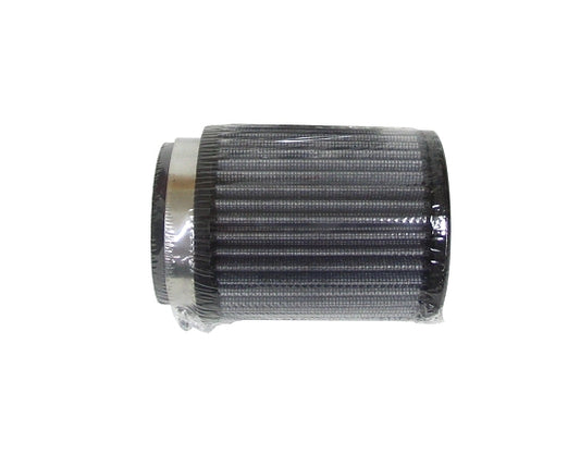 Straight black fabric air filter 3.50 x 4 inches for kart intake