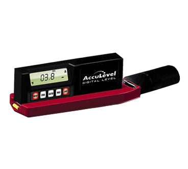 Digital Longacre caster camber gauge with AccuLevel display on