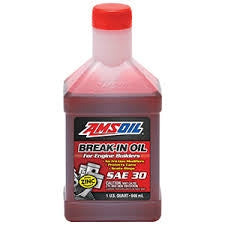 Amsoil break-in oil quart bottle for kart engine preparation