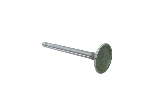 Intake valve with polished stem for engine head