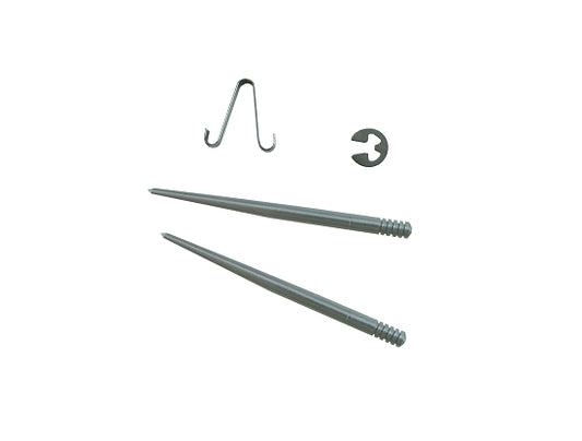 Slide needle with clips for carburetor adjustment