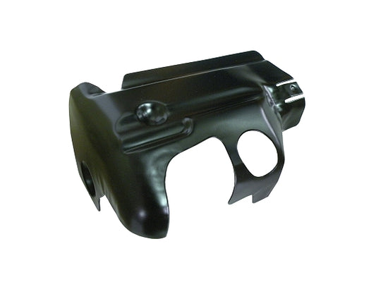 Black cylinder shield mounted on Briggs Animal engine