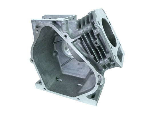 Cylinder assembly for Briggs Animal engine with fins and ports exposed