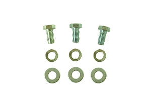 Bolt kit with 3 bolts, lock washers, and washers for kart cassettes