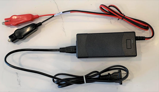 12-volt battery charger for kart racing applications