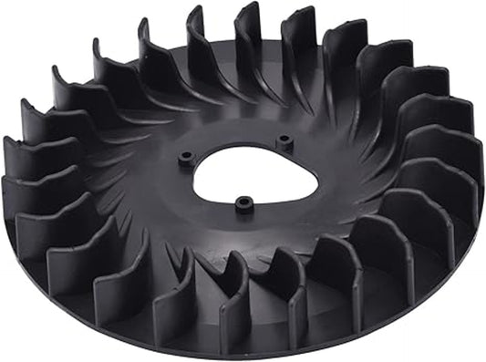 Black plastic stock flywheel fins for kart engine cooling