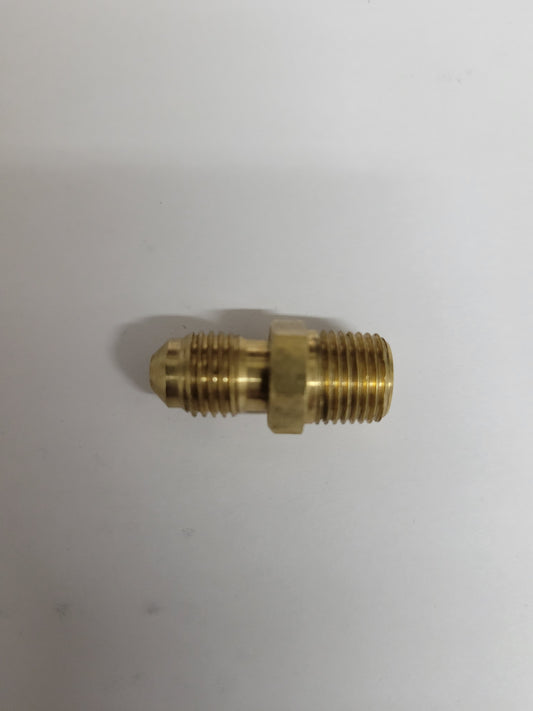 Brass straight fitting for 3/16 braided kart brake line