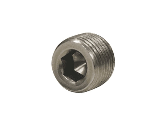 Steel 1/8 pipe plug for kart brake port blocking