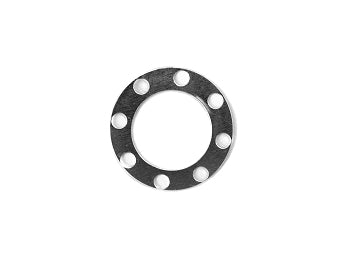 Silver .010 inch Bully Clutch Shim component for kart tuning