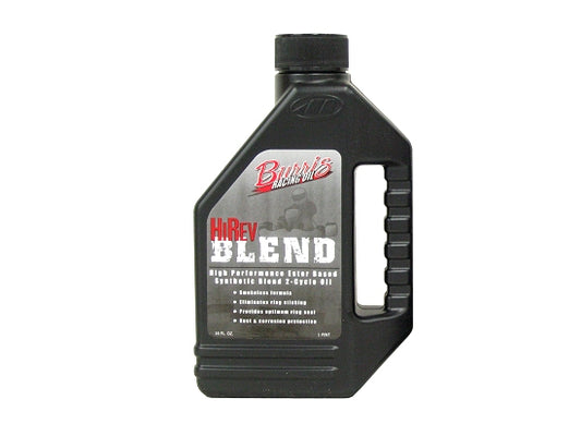 16oz bottle of Burris Blend 2-cycle oil for karts