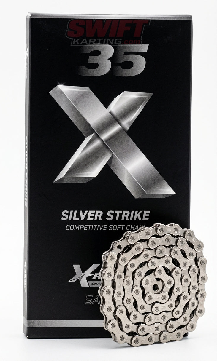 RLV SilverStrike #35 High-Performance Chain 106 Links by RLV - karting parts