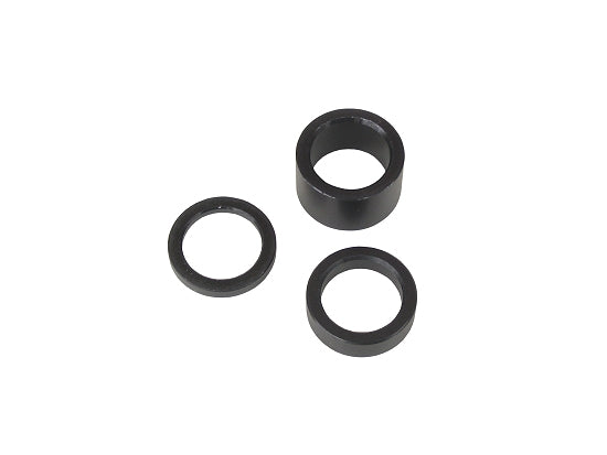 Black 1/8 inch anodized wheel spacer for 3/4 spindle