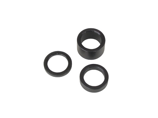 Black 1/8 inch anodized wheel spacer for 3/4 spindle