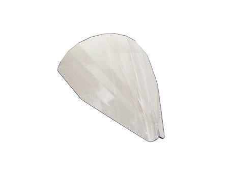 Clear multi-angled fairing for kart driver protection