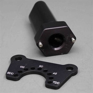 KM601 crankshaft holding tool securing Animal engine at TDC