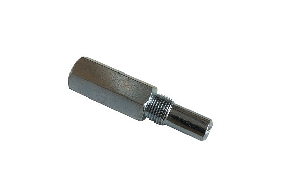 Steel piston stop tool with threaded tip for TDC