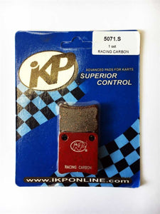 Red IKP 5072 series rear brake pad set for Parolin calipers