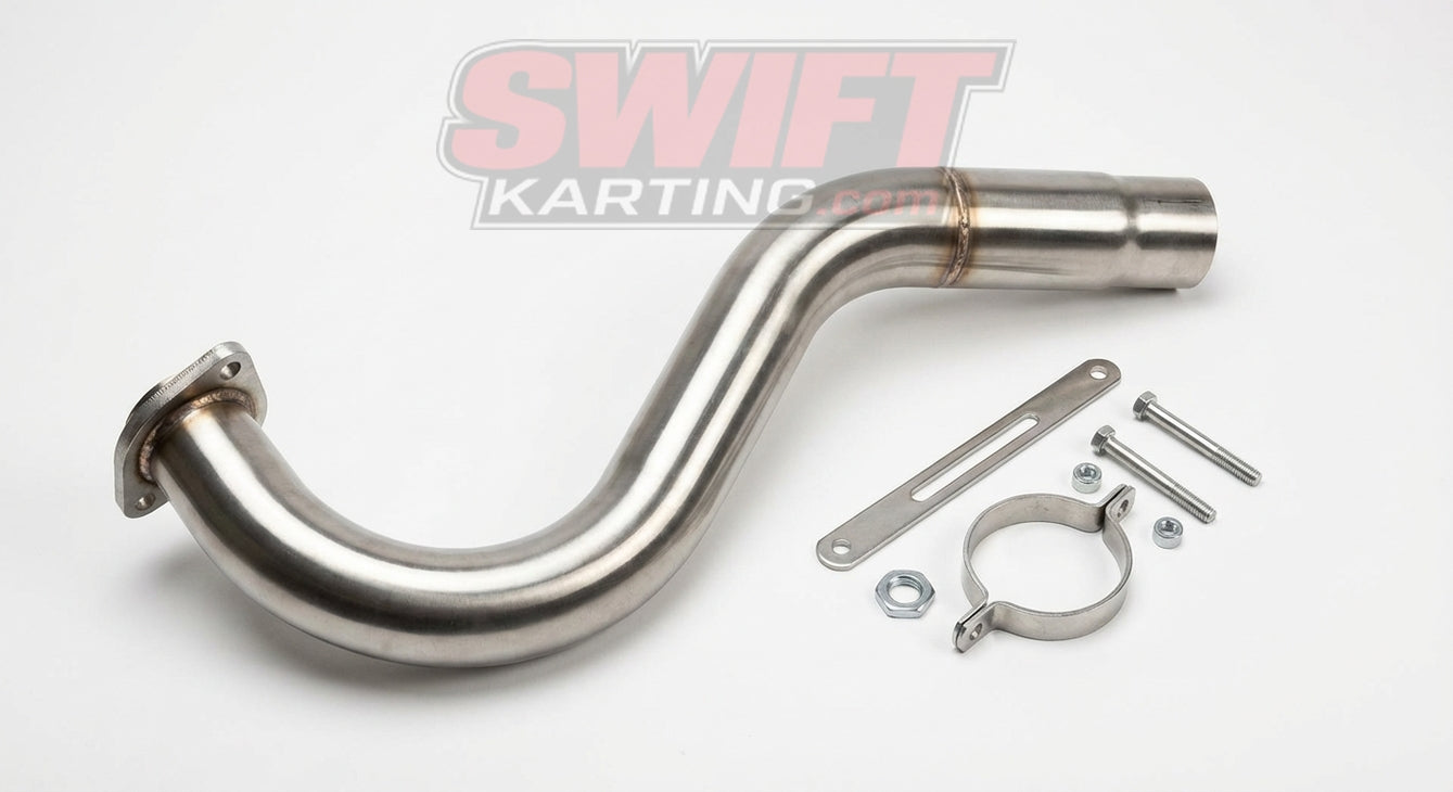 EXF5091 Sled Pipe Header for Predator and Clone Engines by EXF Racing - karting parts