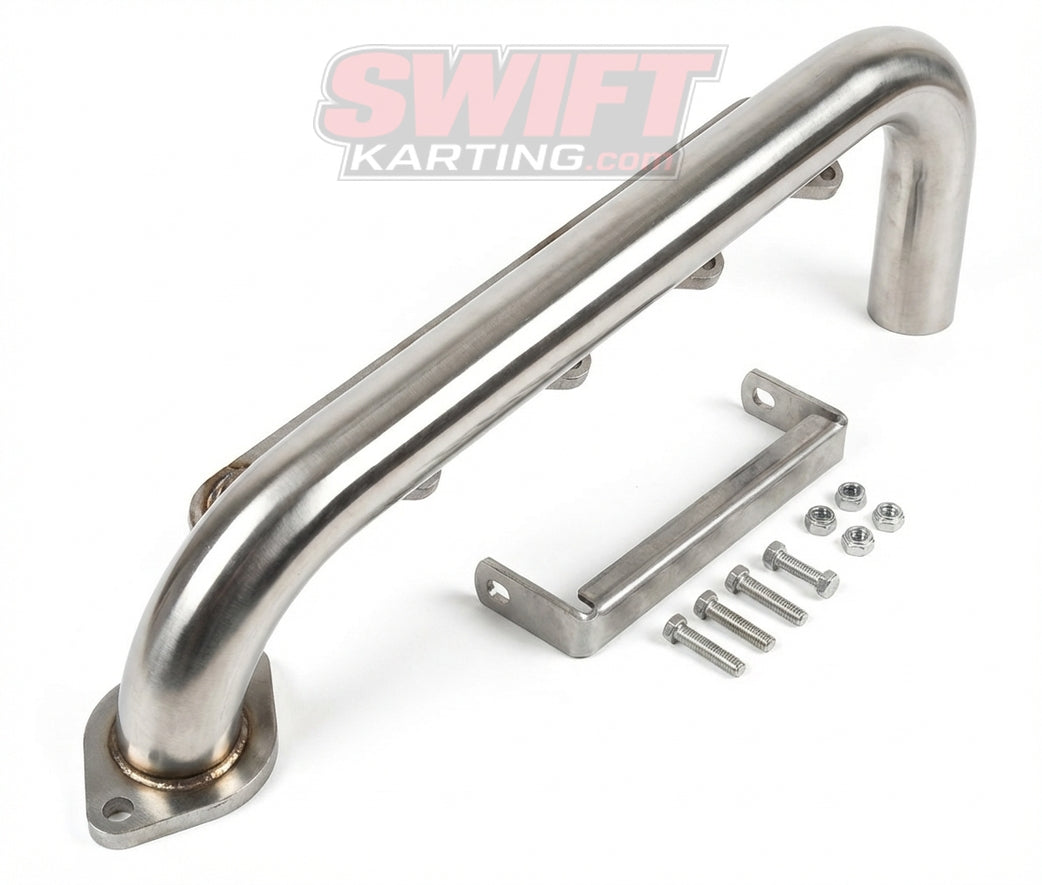 EXF5091 Sled Pipe Header for Predator and Clone Engines by EXF Racing - karting parts