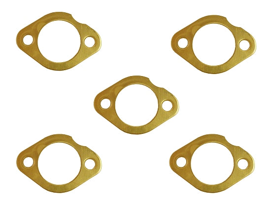 Pack of five copper exhaust gaskets notched for Animal engine
