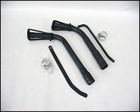 Curved 1-MC silenced header pipe for restricted class kart engines