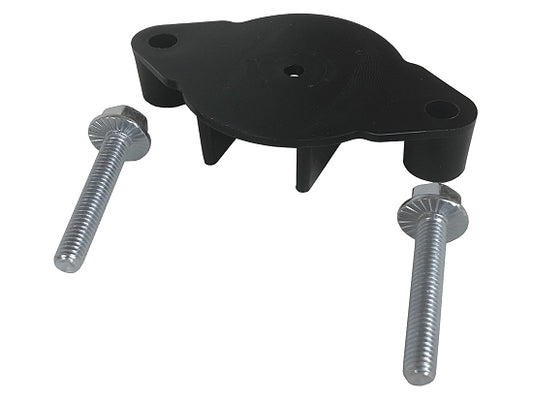 Acetal nylon fuel pump riser with mounting hardware for karts