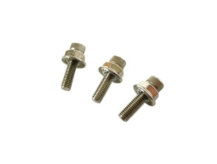 Three bolts with serrated flanged nuts for Briggs flathead tank mounting