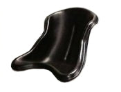 Medium plastic sprint track seat for kart racing, black durable design