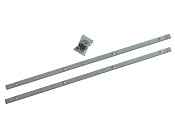 Clear acrylic side panel guards as rub rails for karts