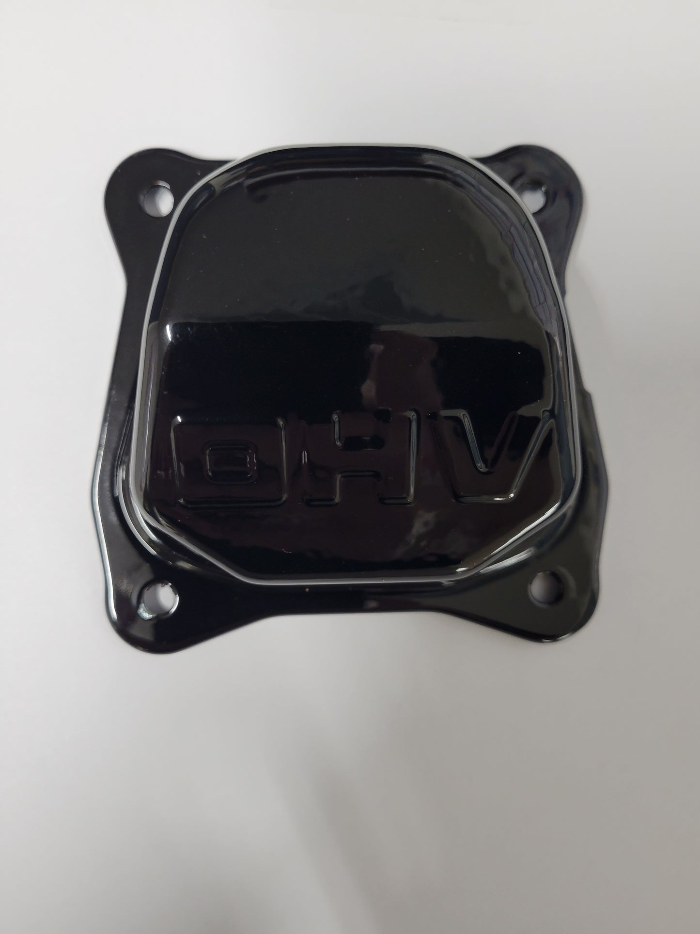 Black powder coated 4-bolt valve cover for clone engine