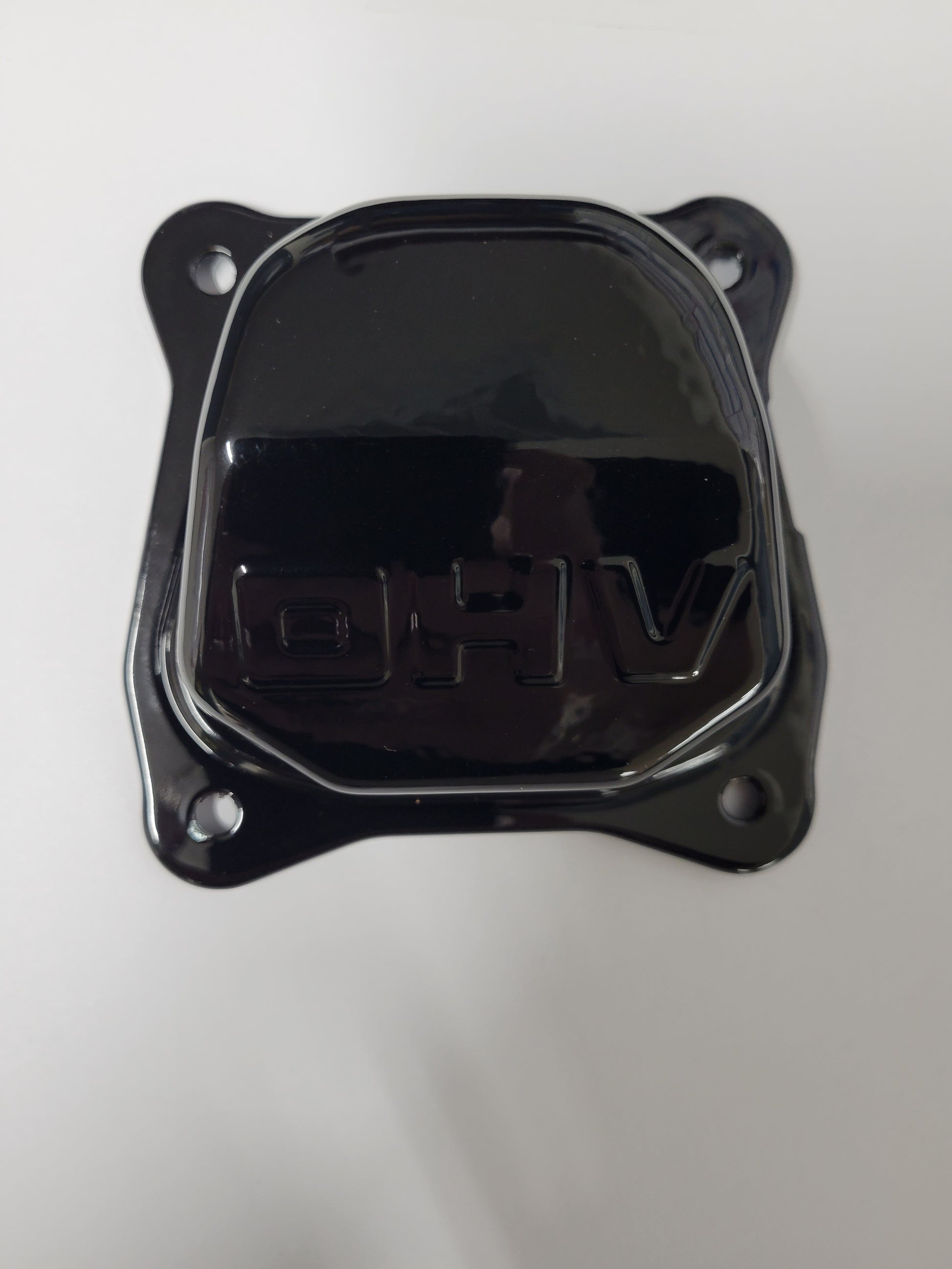 Black powder coated 4-bolt valve cover for clone engine