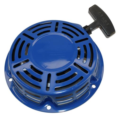 Blue colored clone recoil starter assembly for kart engines