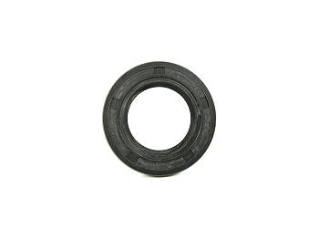Close-up of black rubber clone oil seal for engine