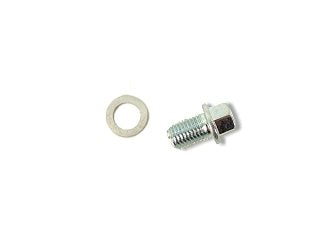 Clone oil drain plug with attached washer