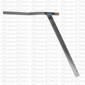 Close-up of DC-CL-900 clone pipe brace for kart exhaust support