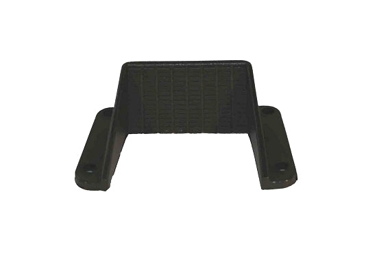 KG plastic heel support attached to kart pedal