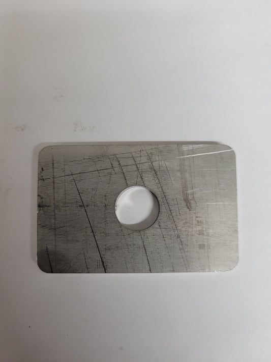 Rage Karts heim joint backing plate with 7/16" hole