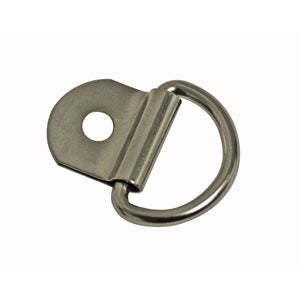 Metal D-ring mount for kart helmet restraint system