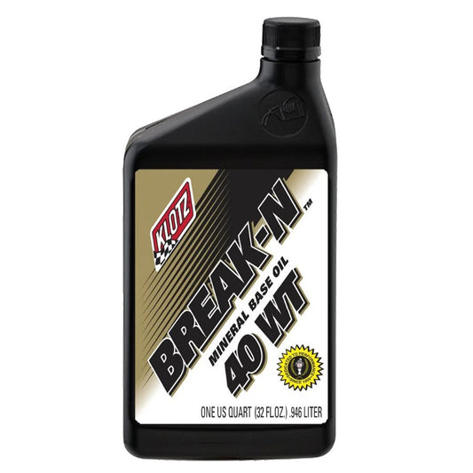 Quart bottle of Klotz Break-N oil for engine break-in