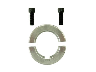 50mm aluminum two-piece axle lock collar with keyway