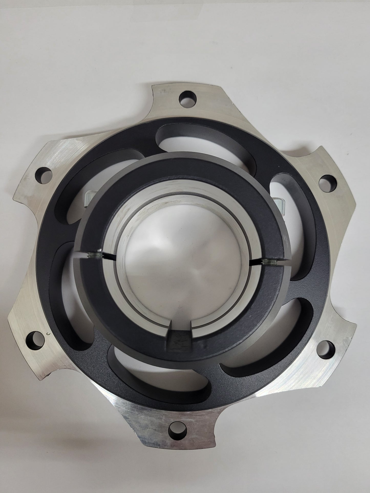 Black 50mm anodized sprocket hub for karts