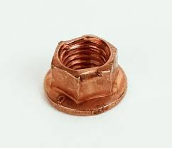 Copper 8mm CIK wheel nut with 10mm hex head