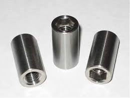 Steel cylindrical wheel nut 13mm OD with internal 8mm hex