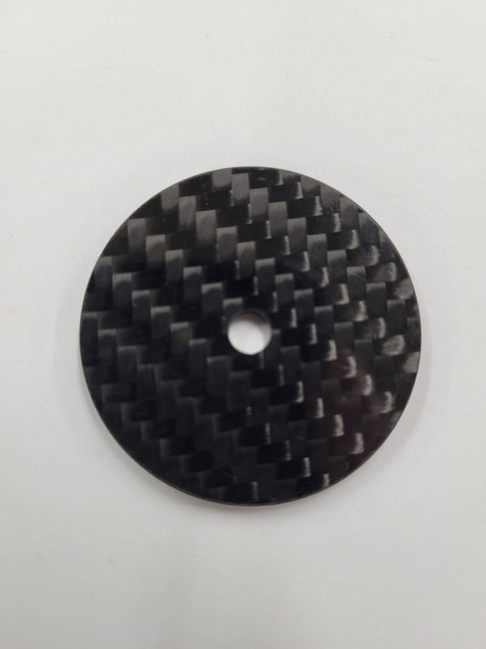 Carbon fiber washer 2.5mm thick with drillable center hole